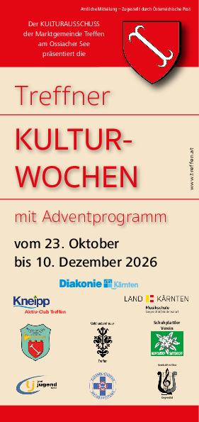 Treffner KULTUR-WOCHEN mit Adventprogramm vom 23. Oktober bis 10. Dezember 2026
